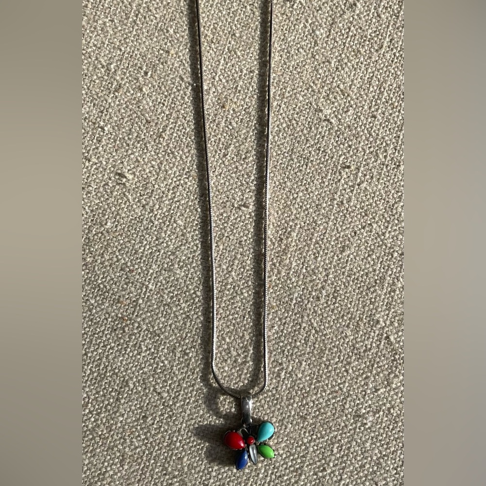 Retired Silpada Butterfly Pendant Necklace